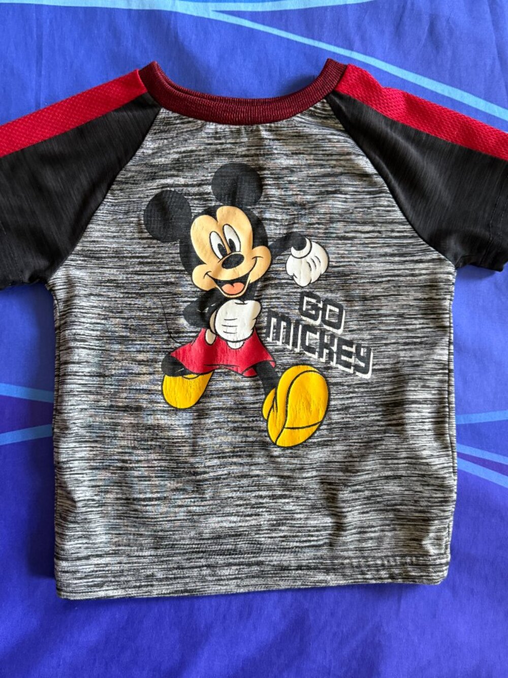 🔥6/$10🔥 Disney Junior Toddler Athletic T-Shirt, 18 Months, Go Mickey